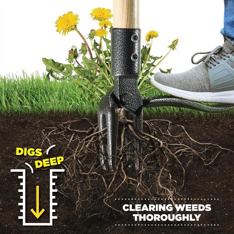 Original Stand-Up Weed Puller with Long Handle — No Bending, No Knee Pain, Just Clean Results