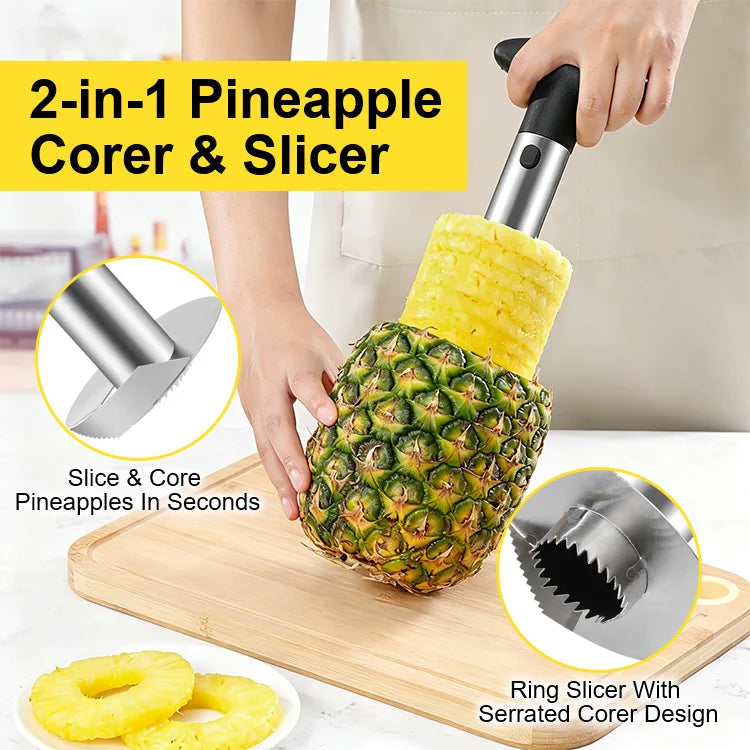PineCore™ Pineapple Corer — Perfect Rings in Seconds, No Mess