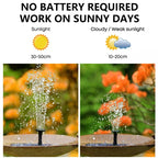 Solar-Powered Outdoor Water Fountain