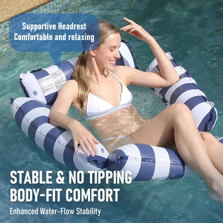 Full-Body Floating Lounger — Stretch Out, Relax & Stay Supported