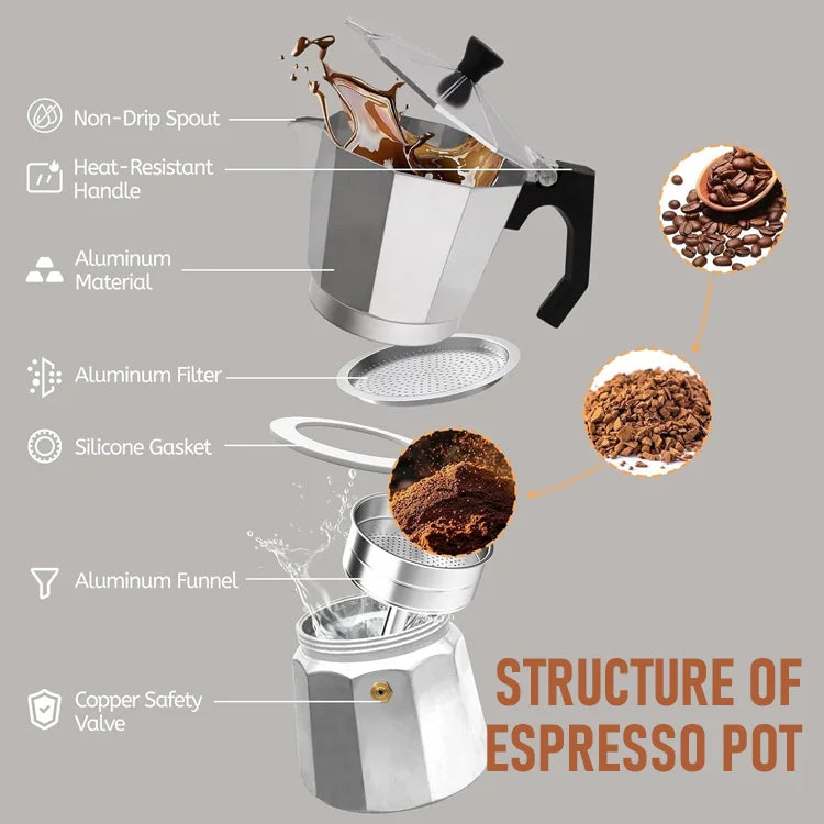 ☕ Espresso Stovetop Coffee Maker