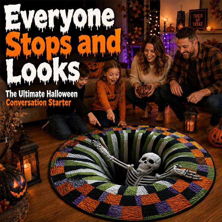 🔥 Last Day 50% OFF – Halloween 3D Optical Illusion Rug