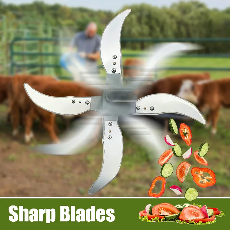 Drill-Powered Vegetable Shredder — Fast Feed Cutter Tool