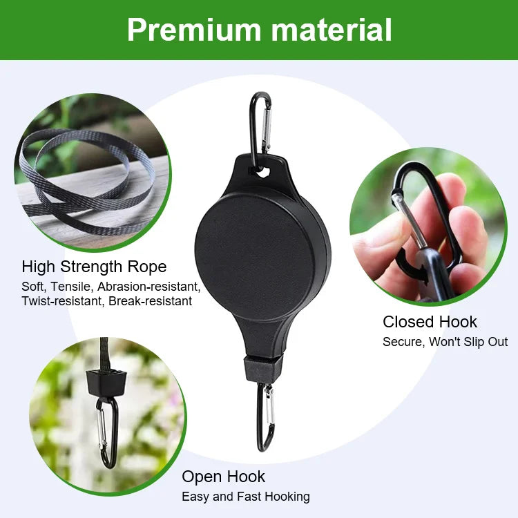 Adjustable Garden Hanging Hook System – Effortless Plant Care & Display