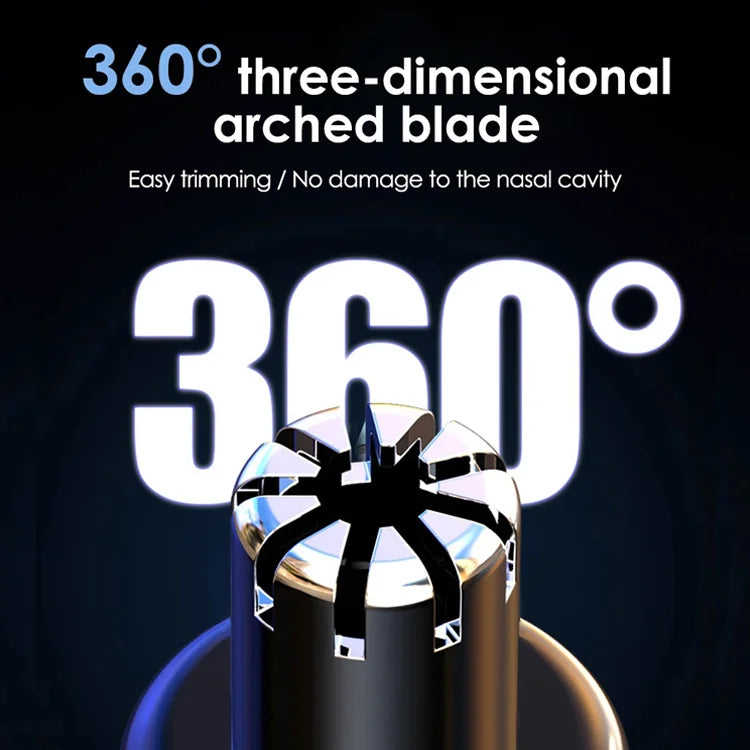 Digital Display Nose Hair Trimmer — Safe, Painless Grooming in Seconds