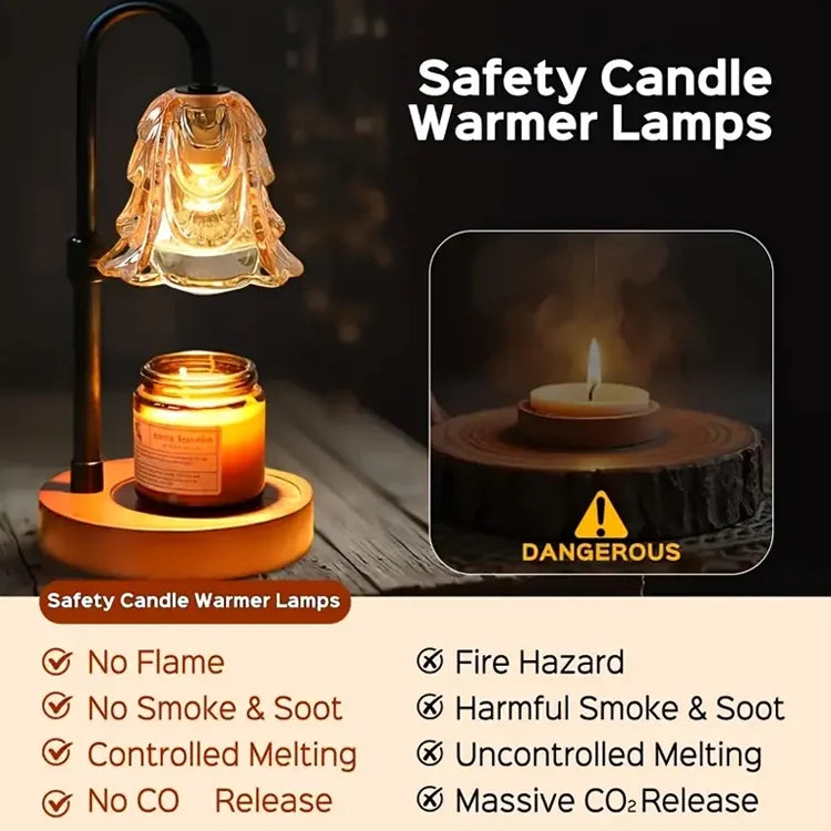 GlowMelt™ Flameless Candle Warmer Lamp – Vintage Cozy Home Light