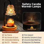 GlowMelt™ Flameless Candle Warmer Lamp – Vintage Cozy Home Light