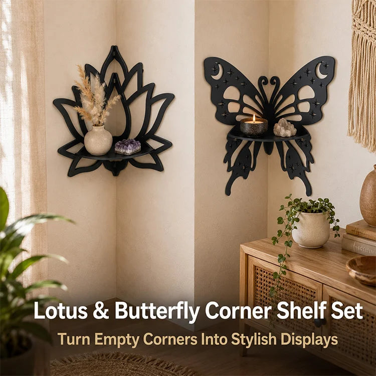 Decorative Wooden Corner Wall Shelf