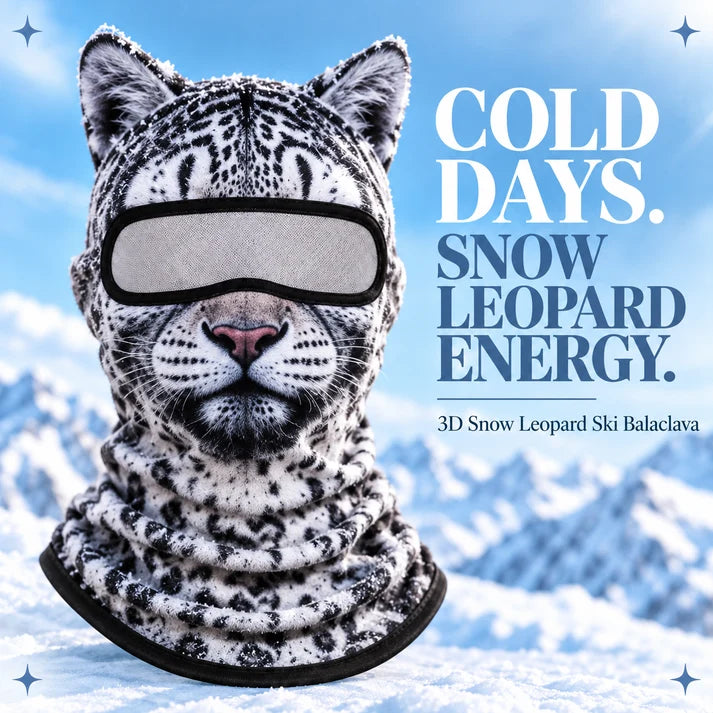 3D Animal Face Winter Balaclava – Full-Coverage Ski Mask