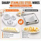 3-in-1 Egg Slicer & Food Cutter – Compact Stainless Steel Kitchen Tool
