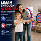 LED Light-Up Kids Bow & Arrow Target Set