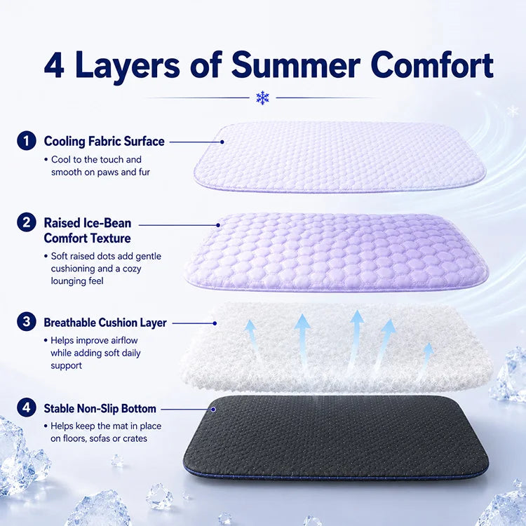 Ice Bean Cooling Pet Mat