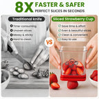 One-Press Fruit Slicer & Prep Cup