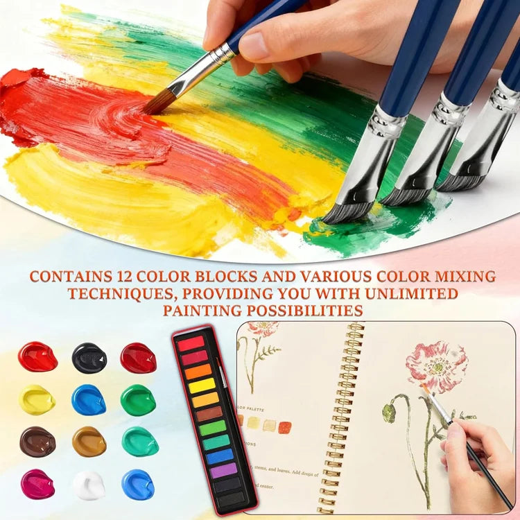 Step-by-Step Watercolor Workbook – Beginner to Confident Artist