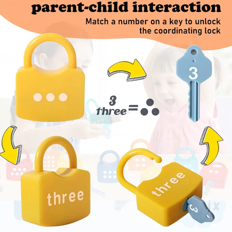 🧠 Montessori Lock & Key Learning Toy