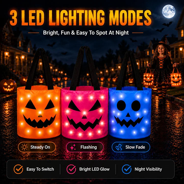 LED Halloween Trick-or-Treat Bag
