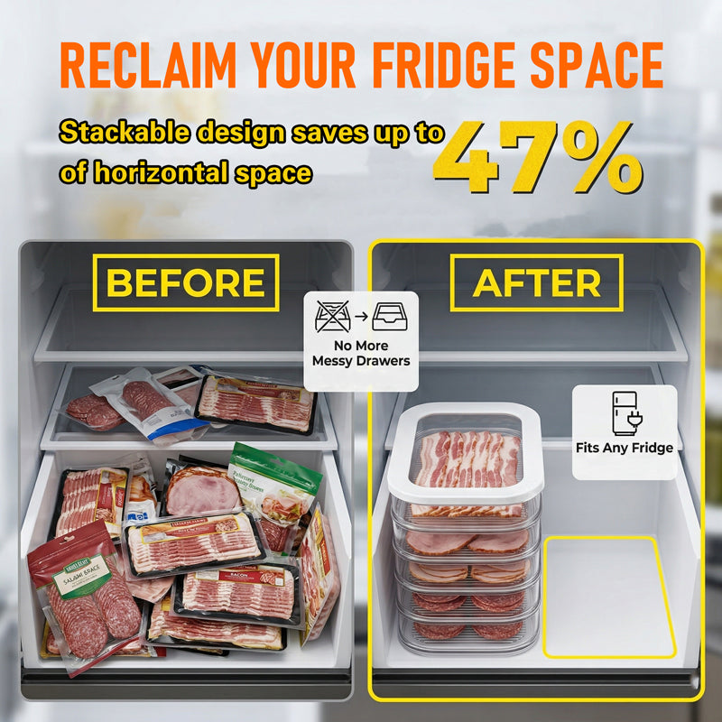 Space-Saving Multi-Layer Food Storage System