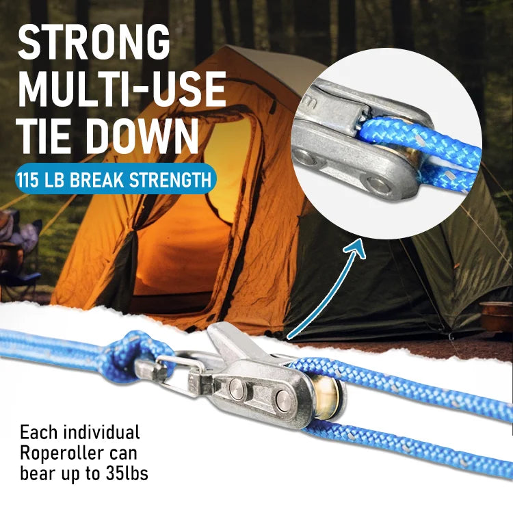 Rope Adjuster Tensioner Kit (6-Pack) — Heavy-Duty Outdoor Cinch System