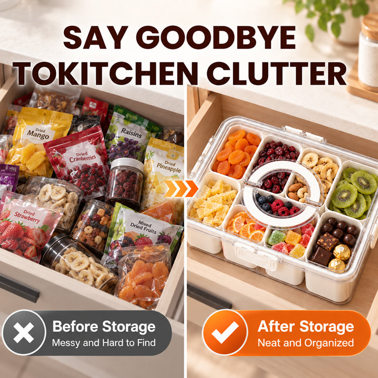 Portable Divided Food Storage Container