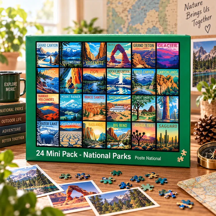 World Travel Landmarks 24-Day Puzzle Adventure