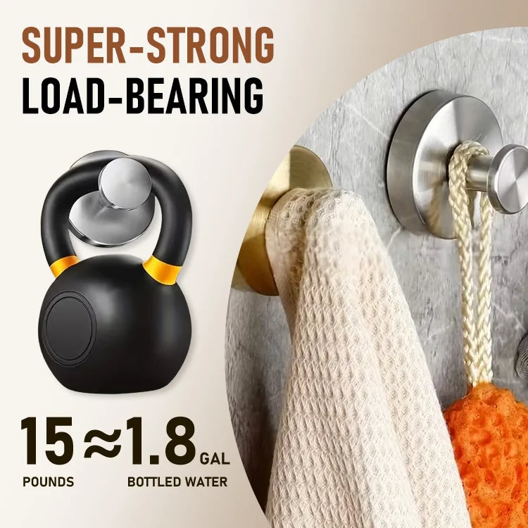 No-Drill Heavy-Duty Suction Cup Hooks — Strong Hold, Zero Damage