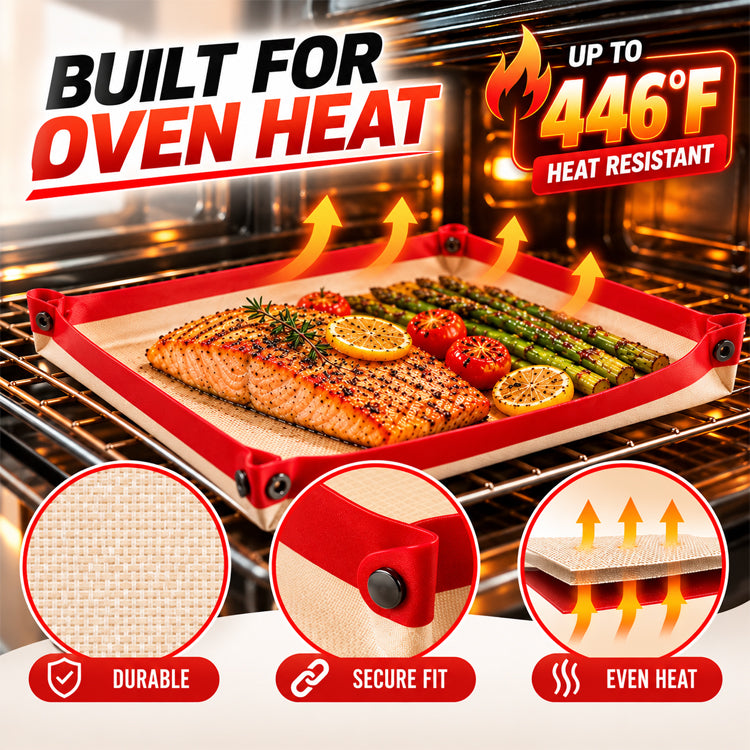2-in-1 Snap-Up Silicone Baking Mat