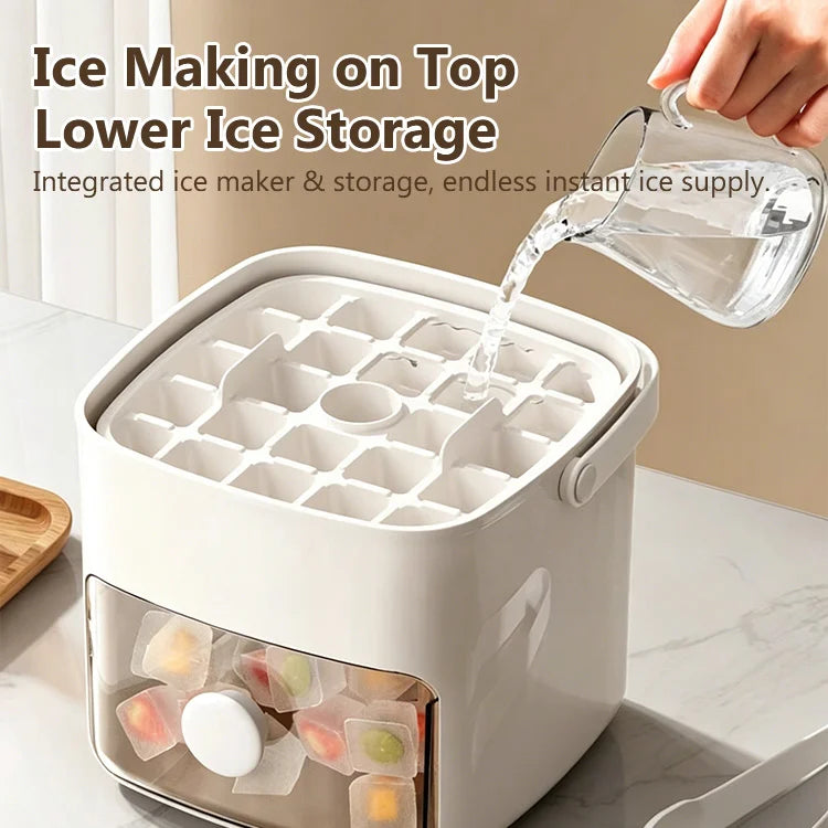 Press & Release Ice Cube Maker