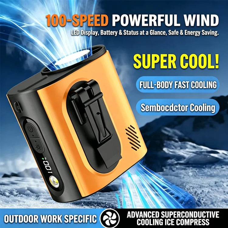 Hands-Free Cooling Mist Fan – Portable Wearable Air Conditioner for Summer