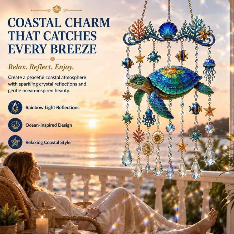 Ocean Charm Crystal Wind Chime