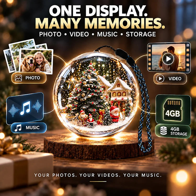 3D Digital Memory Crystal Ball – Personalized Photo, Video & Music Keepsake