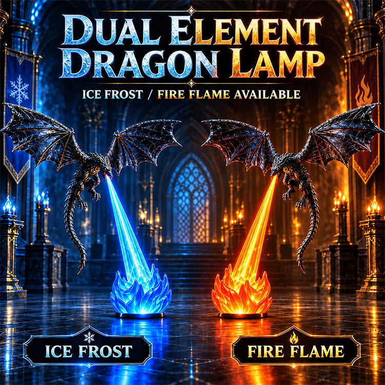 3D Dragon Fire Bookshelf Light – Flying Fantasy Nook Decor