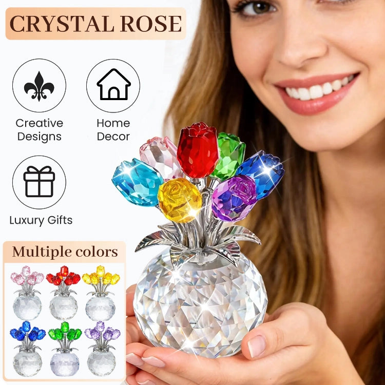 🌹 Eternal Crystal Rose Bouquet — A Gift That Sparkles Forever