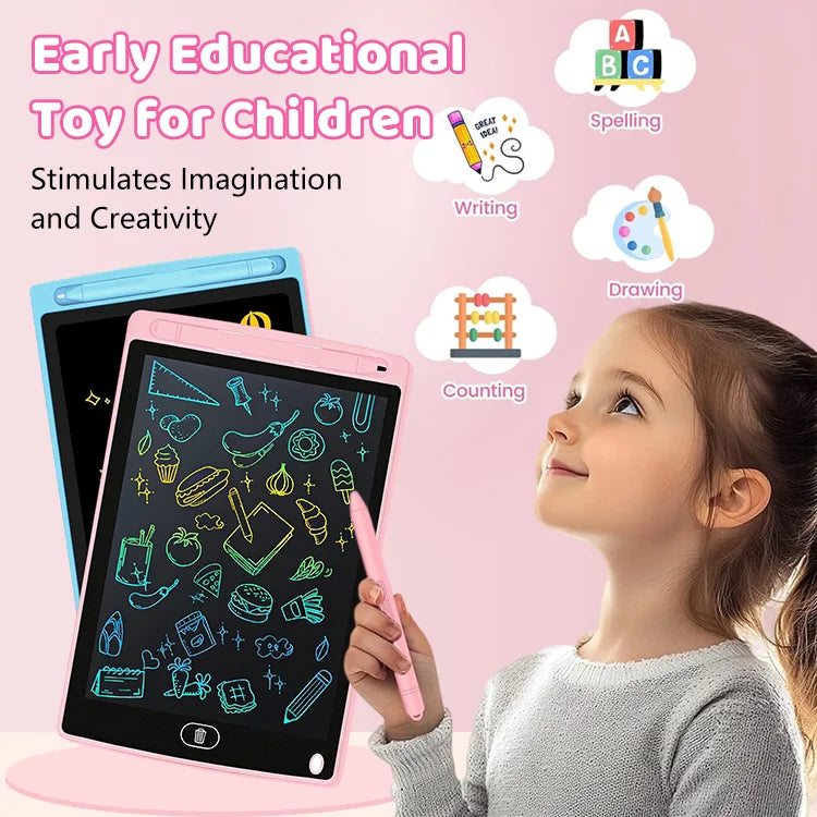 Kids LCD Writing Tablet – No Mess Drawing Pad & Screen-Free Learning Toy