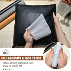 Self-adhesive leather repair patch