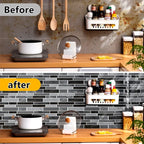 Peel & Stick PVC Backsplash Tiles — 12-Pack (4.7″ × 9.7″ Tiles)