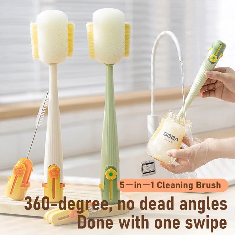 5-in-1 Ultimate Cup Cleaning Brush — BPA-Free & Family-Safe