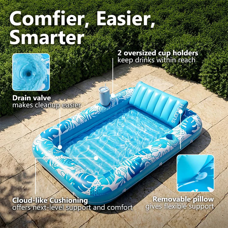 AquaLounge™ Inflatable Pool Float Bed