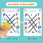 Reusable Tracing Workbook for Kids Ages 3+