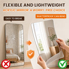 Acrylic Adhesive Mirror Tiles – Shatter-Resistant Modular Wall Mirrors