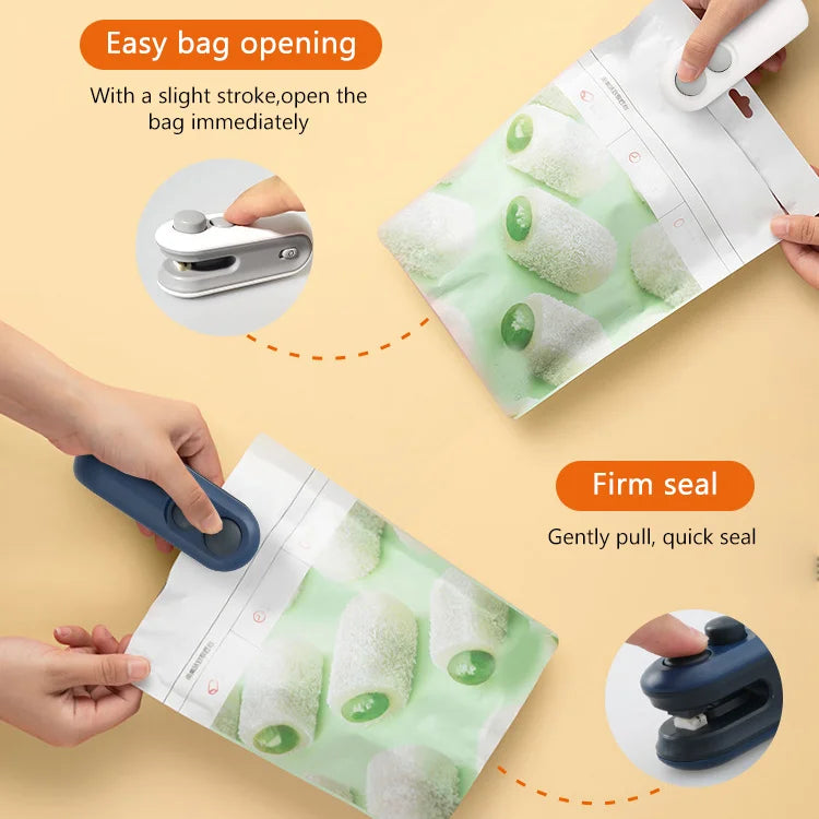 ZipNSeal - 2-in-1 Mini Bag Sealer & Cutter