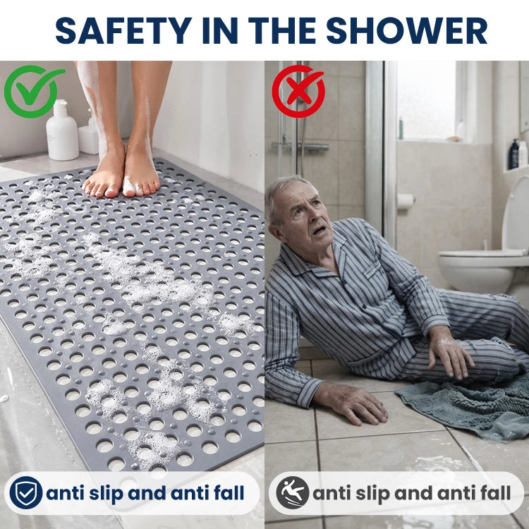 Anti-Slip Shower Mat with Suction Cups
