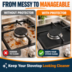 Reusable Gas Stove Burner Liners – Non-Stick Heat-Resistant Protector Mats