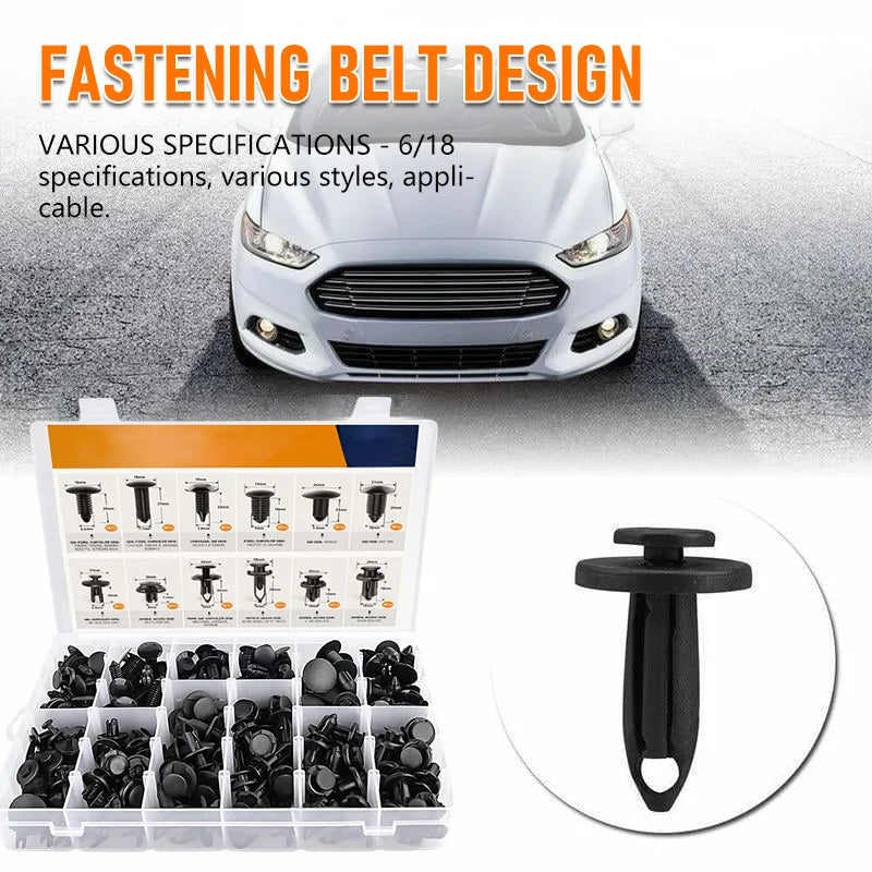 FastenPro™ – Universal Car Trim Clip Assortment Kit (240+ pcs)