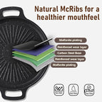 Round Carbon Steel Non-Stick Grill Pan