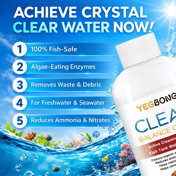 Fast-Acting Aquarium Water Clarifier