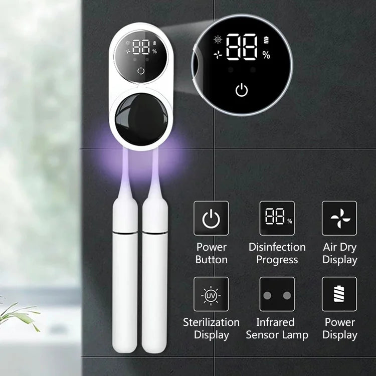 PureGuard™ UV Toothbrush Sanitizer & Holder