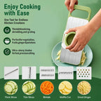 5-in-1 SafePrep™ Kitchen Slicer — Fast, Safe & Effortless Food Prep