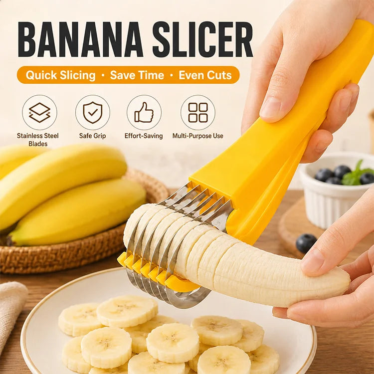 One-Press Banana & Soft Fruit Slicer