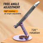 360° Adjustable Metal Phone Stand – Stable, Foldable & Hands-Free