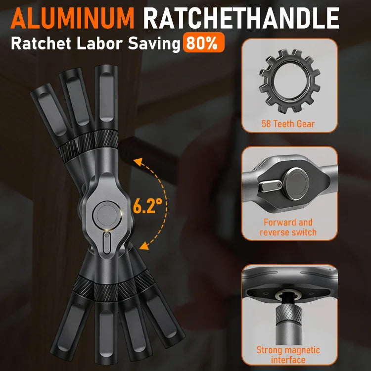 24-in-1 Ratchet Screwdriver Set — Fix Anything Faster